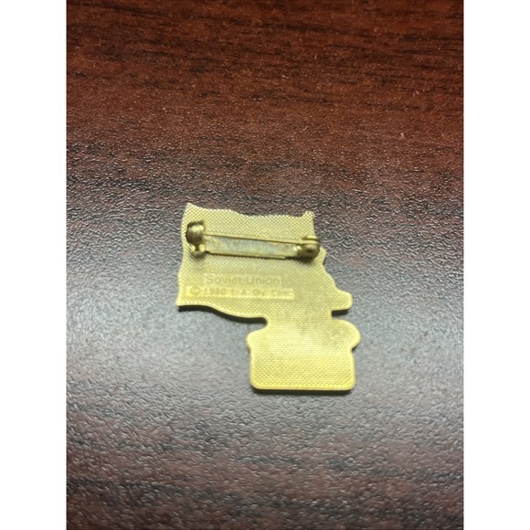 Vintage 1984 Los Angeles Olympics Coca Cola Sam‎ Eagle Soviet Union Flag Pin - Picture 3 of 3